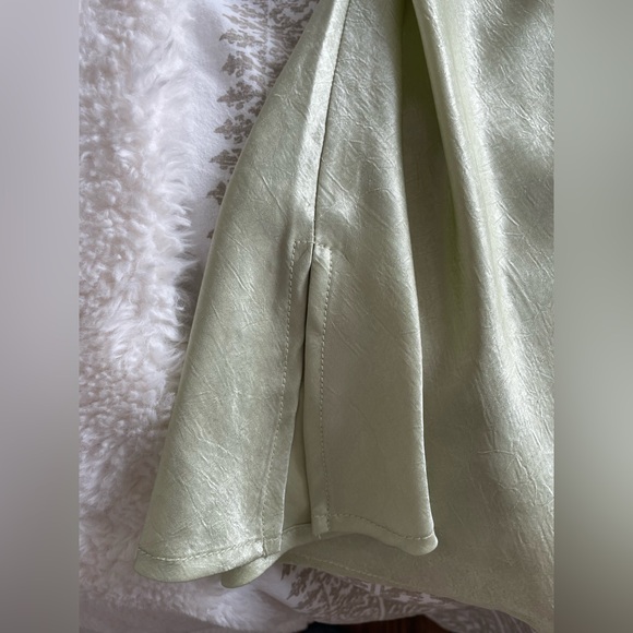 Mint Green Sheer Dress Size Medium - Picture 8 of 9